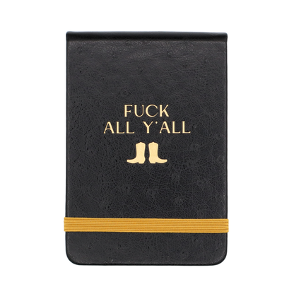 Leatherette Pocket Journal Fuck All Y'all