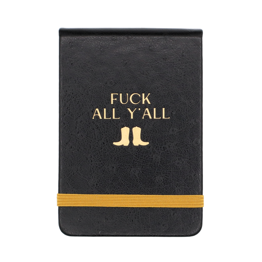 Leatherette Pocket Journal Fuck All Y'all