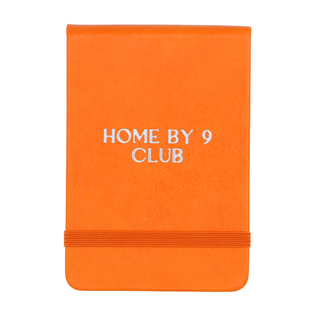 Leatherette Pocket Journal Home By 9 Club