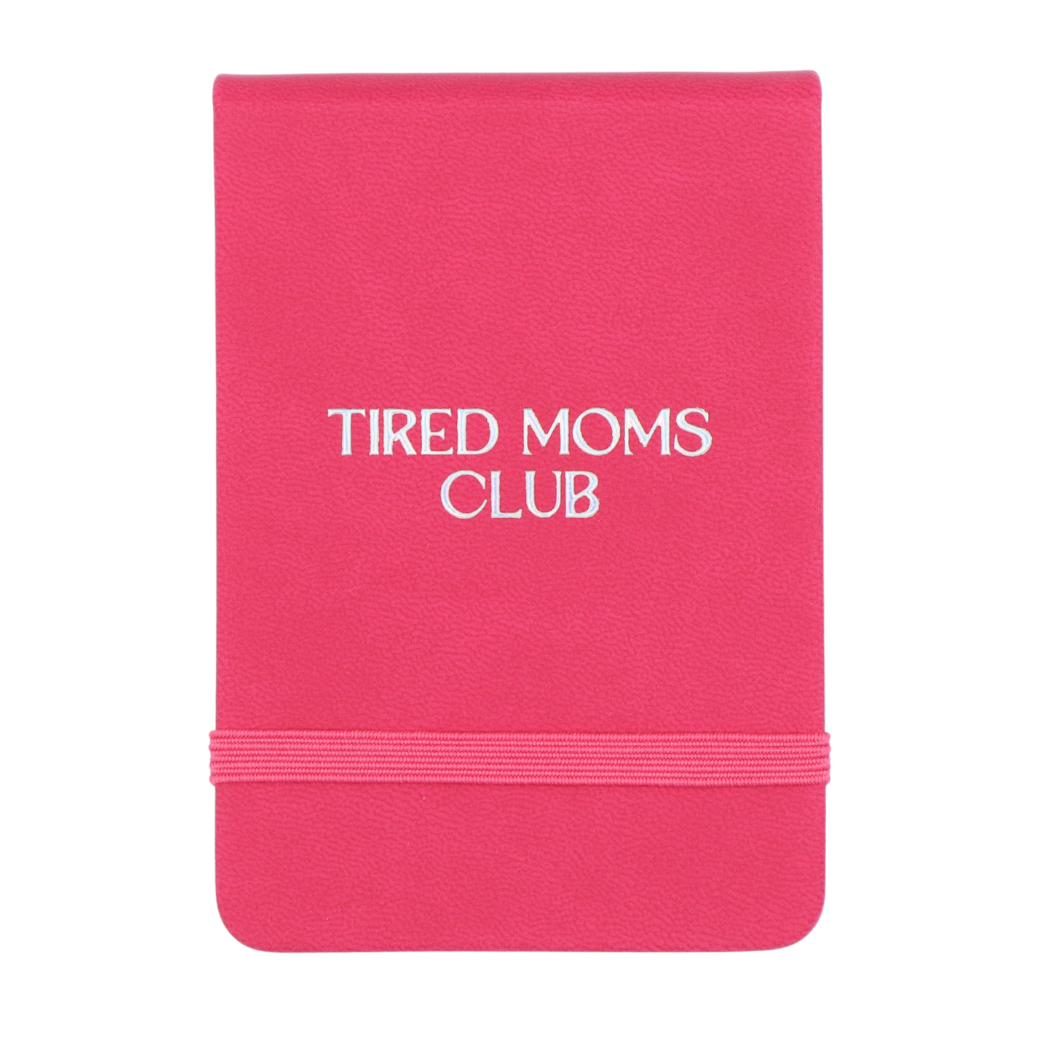 Leatherette Pocket Journal Tired Moms Club