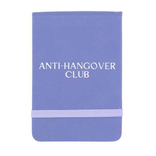 Leatherette Pocket Journal Anti-Hangover Club