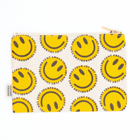 Vent About Your Joy Not Just Your Problems Canvas Pouch