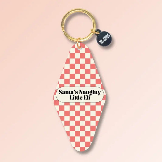 Santa’s Naughty Little Elf - Holiday Keychain