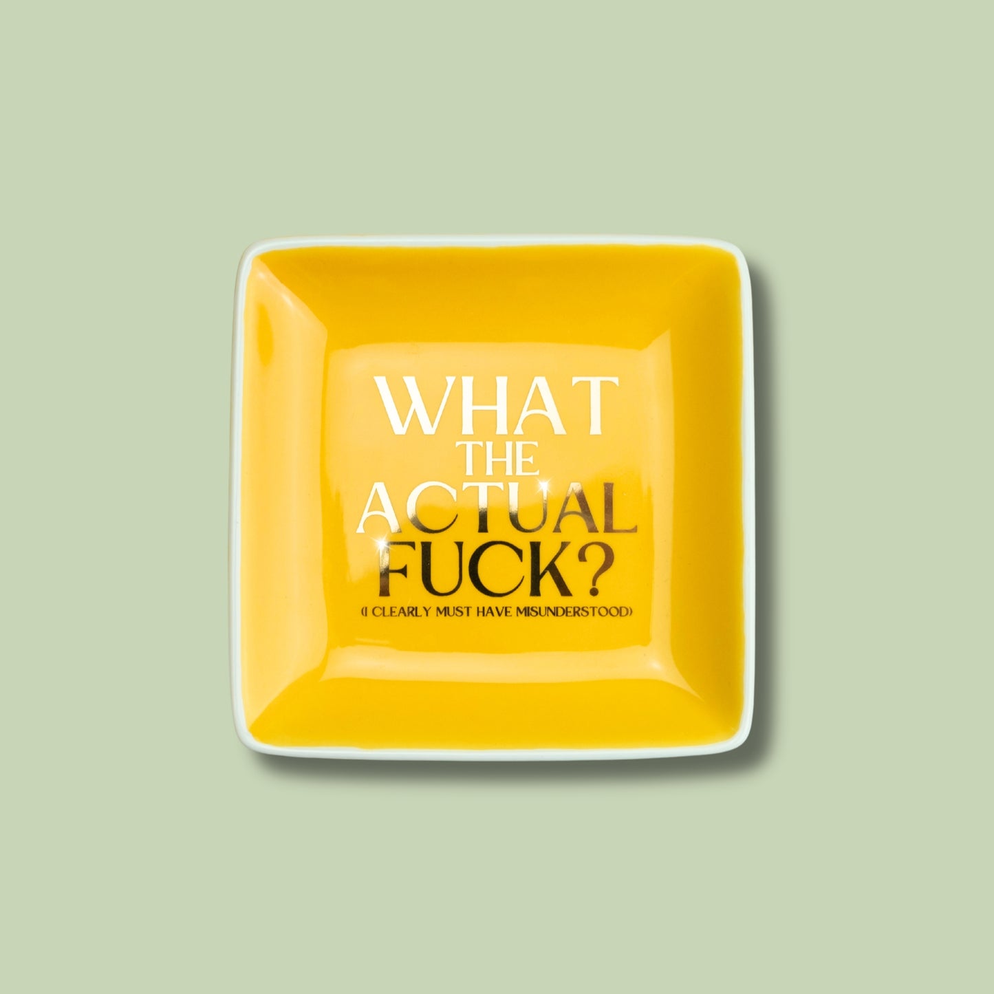 'What The Actual Fuck' - Square Trinket Tray