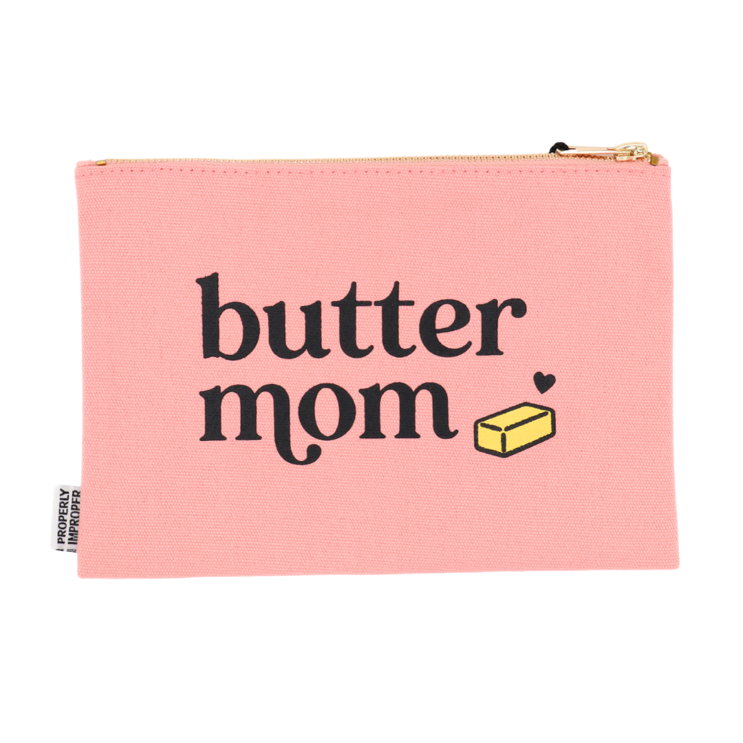 Canvas Pouch Butter Mom