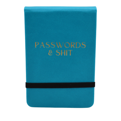 Passwords & Shit - Leatherette Pocket Journal