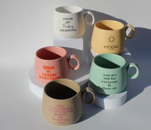 I Am A Ray of Fucking Sunshine - Ceramic Cappuccino Mug