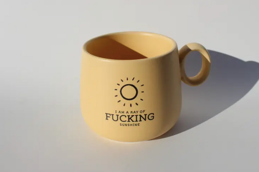 I Am A Ray of Fucking Sunshine - Ceramic Cappuccino Mug