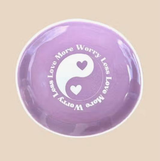 Love More Worry Less Trinket Tray