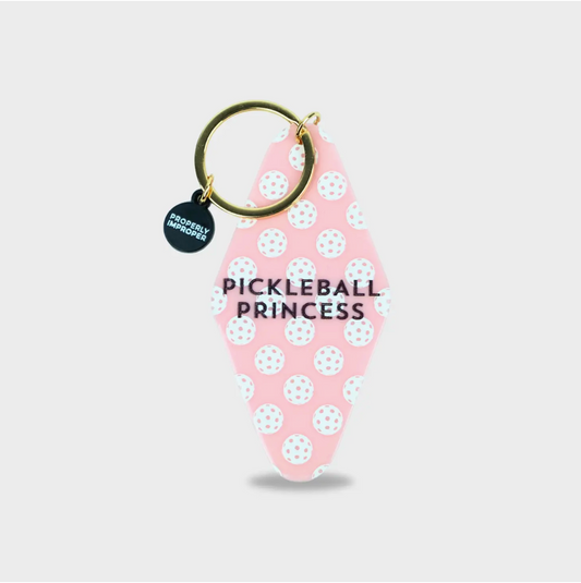 Pickleball Princess Keychain