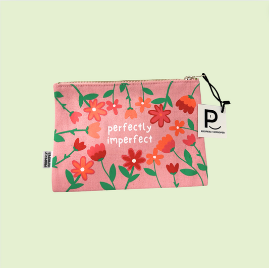 Perfectly Imperfect Canvas Pouch