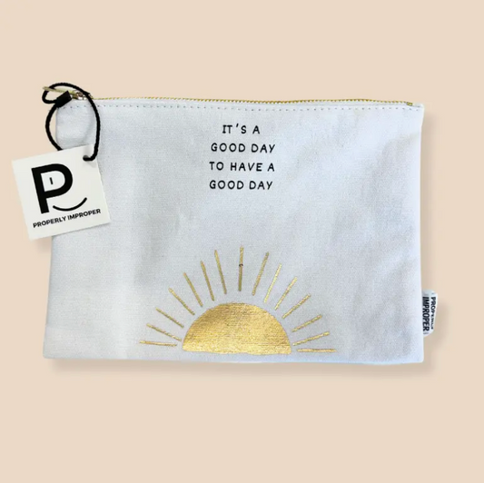 It's A Good Day Canvas Pouch