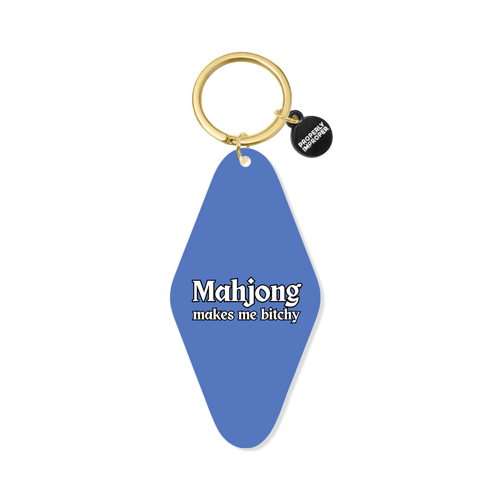 Mahjong Makes Me - Printed Keychain