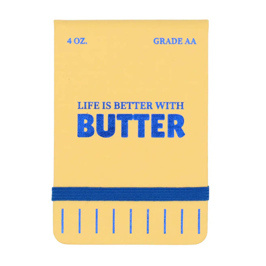 Life Is Better With Butter - Leatherette Pocket Journal