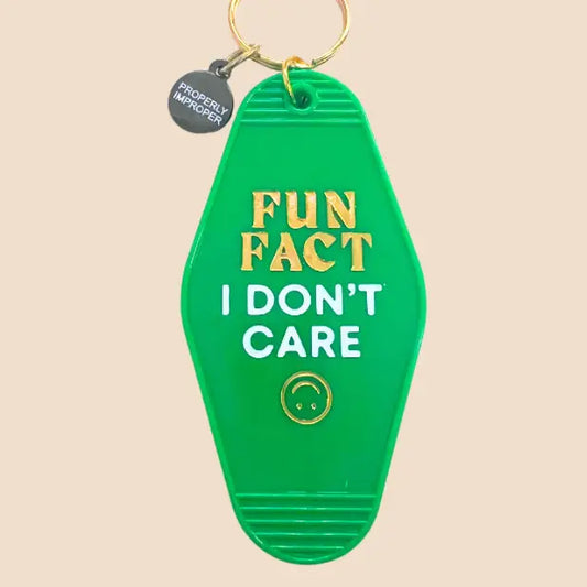 Fun Fact I Don't Care - Keychain