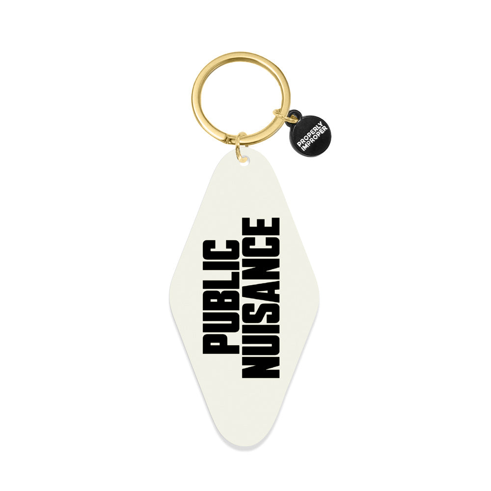 Printed Keychain Public Nuisance