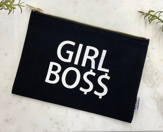Girl Boss Canvas Pouch